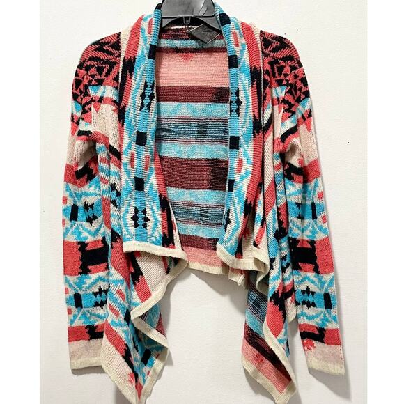 Moon Collection - Women's Aztec-Print, Open, Cardigan Sweater (size S) - Picture 1 of 2